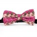 Papion personalizat,  model trandafiri roz